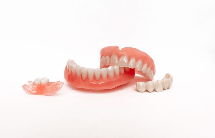 Dentures,On,A,White,Background.,Close-up,Of,Dentures.,Full,Removable